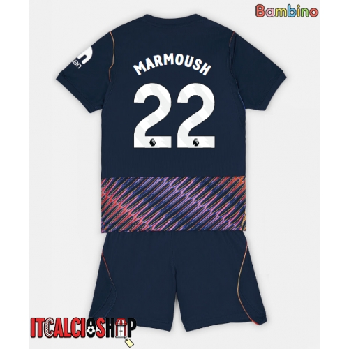 Tottenham Hotspur Omar Marmoush #22 Seconda Maglia Bambino 2026-27 Manica Corta (+ Pantaloni corti)